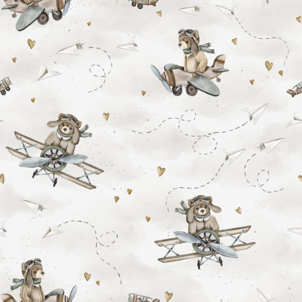 Aviator Teddy 25x25 Cream Sky Aviator Teddy 25x25 Cream Sky